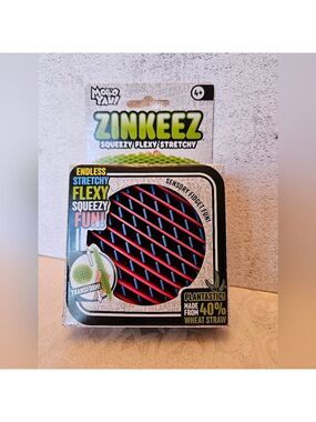 ZINKEEZ Original Squeezy Flexible Stretchy Bioplastic Worm Sensory Fidget, NIB